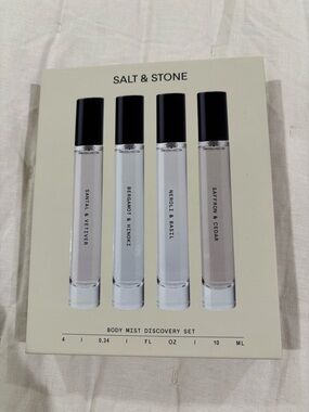 Salt & Stone Body Mist Discovery Set - Clear/Neutral Scents